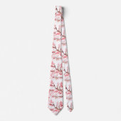 Cherry blossom Sakura Pink Floral Wedding Stropdas (Voorkant)