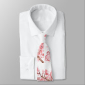 Cherry blossom Sakura Pink Floral Wedding Stropdas (Gebonden)