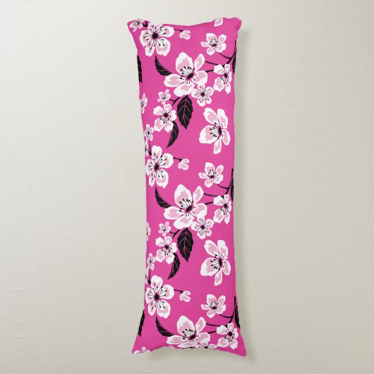 CHERRY BLOSSOM - SAKURA (PINK) LICHAAMSKUSSEN (Voorkant Verticaal)