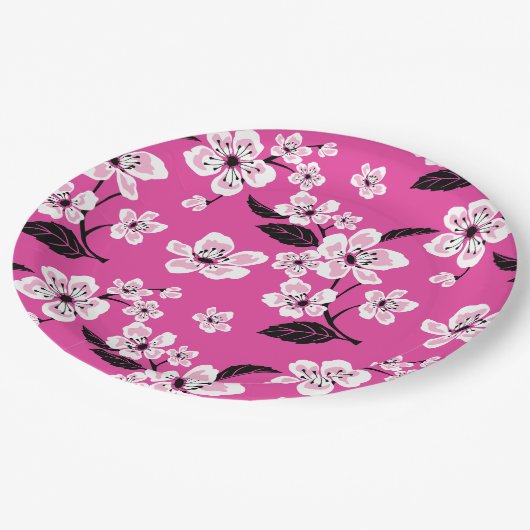 CHERRY BLOSSOM - SAKURA (PINK) PAPIEREN BORDJE (Gekanteld)