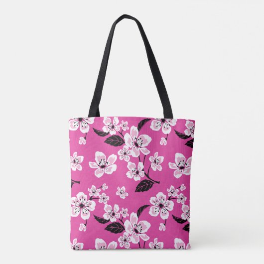 CHERRY BLOSSOM - SAKURA (PINK) TOTE BAG (Achterkant)