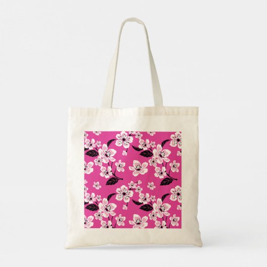 CHERRY BLOSSOM - SAKURA (PINK) TOTE BAG (Achterkant)