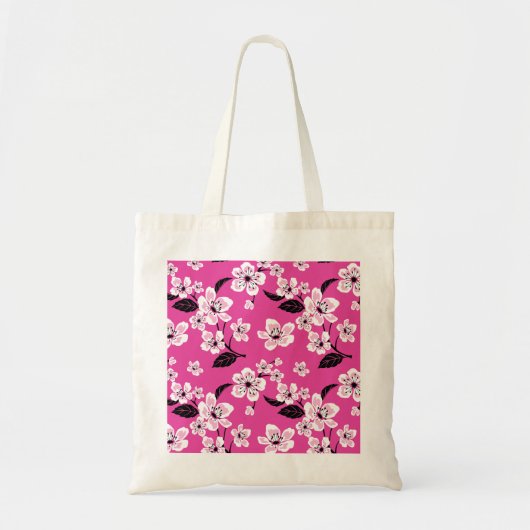 CHERRY BLOSSOM - SAKURA (PINK) TOTE BAG (Voorkant)