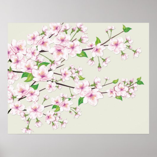 Cherry Blossom Sakura Print (Voorkant)