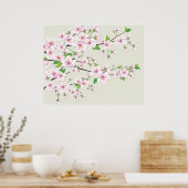 Cherry Blossom Sakura Print (Keuken)