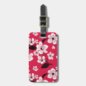 CHERRY BLOSSOM - SAKURA (RED) BAGAGELABEL (Voorkant verticaal)
