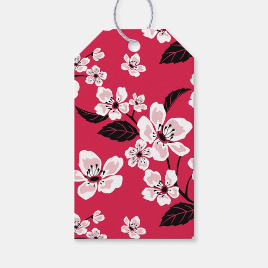 CHERRY BLOSSOM - SAKURA (RED) CADEAULABEL (Voorkant)