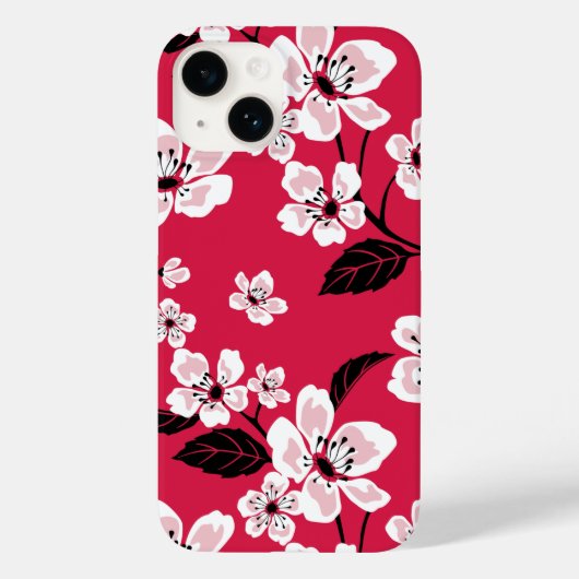 CHERRY BLOSSOM - SAKURA (RED) Case-Mate iPhone CASE (Achterkant)