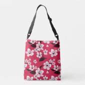 CHERRY BLOSSOM - SAKURA (RED) CROSSBODY TAS (Achterkant)