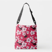 CHERRY BLOSSOM - SAKURA (RED) CROSSBODY TAS (Voorkant)