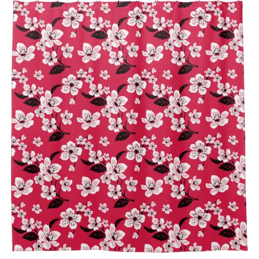 CHERRY BLOSSOM - SAKURA (RED) DOUCHEGORDIJN (Voorkant)