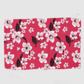 CHERRY BLOSSOM - SAKURA (RED) GOLFHANDDOEK (Horizontaal)