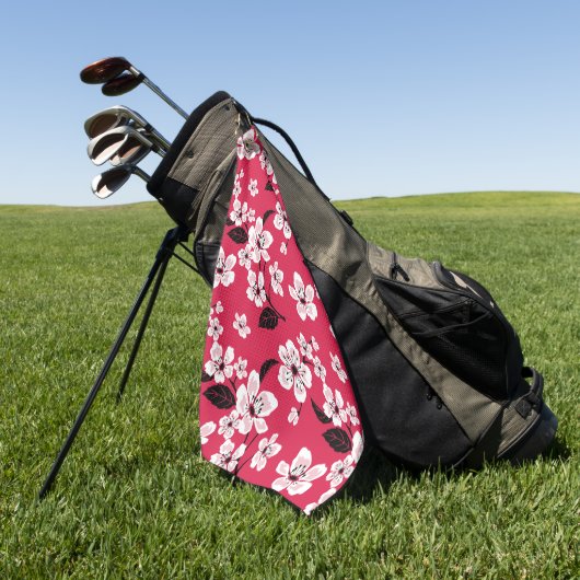 CHERRY BLOSSOM - SAKURA (RED) GOLFHANDDOEK (Groen)