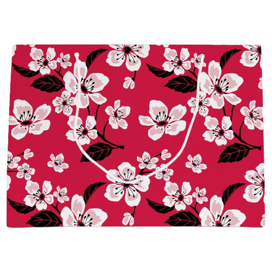 CHERRY BLOSSOM - SAKURA (RED) GROOT CADEAUZAKJE (Voorkant)