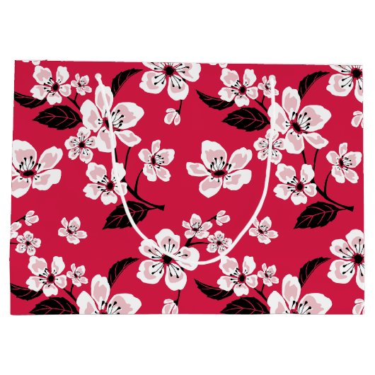 CHERRY BLOSSOM - SAKURA (RED) GROOT CADEAUZAKJE (Achterkant)