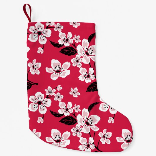 CHERRY BLOSSOM - SAKURA (RED) KLEINE KERSTSOK (Voorkant)
