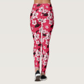 CHERRY BLOSSOM - SAKURA (RED) LEGGINGS (Achterkant)