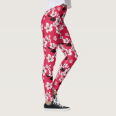 CHERRY BLOSSOM - SAKURA (RED) LEGGINGS (Rechts)