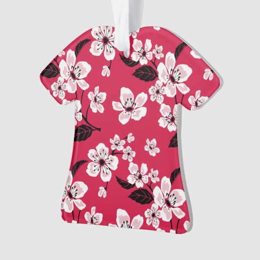 CHERRY BLOSSOM - SAKURA (RED) ORNAMENT (voorkant)