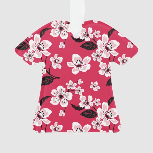 CHERRY BLOSSOM - SAKURA (RED) ORNAMENT (voorkant)