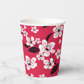 CHERRY BLOSSOM - SAKURA (RED) PAPIEREN BEKERS (Achterkant)