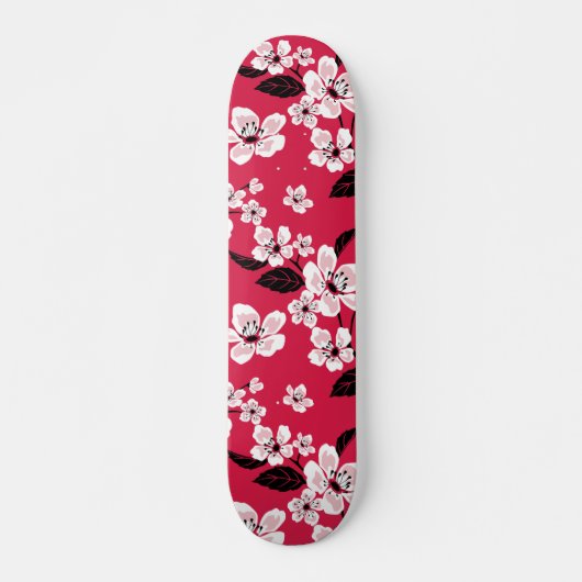 CHERRY BLOSSOM - SAKURA (RED) PERSOONLIJK SKATEBOARD (Voorkant)