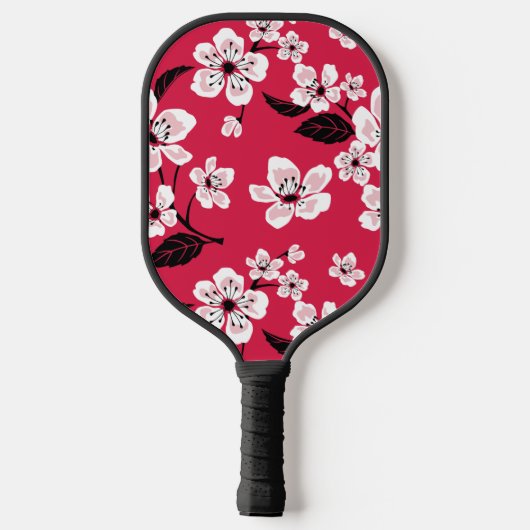 CHERRY BLOSSOM - SAKURA (RED) PICKLEBALL PADDLE (Achterkant)