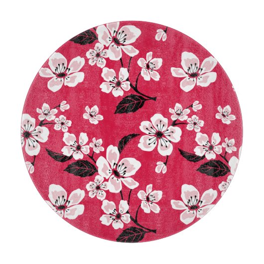 CHERRY BLOSSOM - SAKURA (RED) SNIJPLANK (Voorkant)