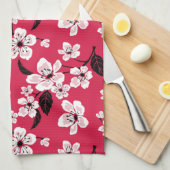 CHERRY BLOSSOM - SAKURA (RED) THEEDOEK (Quarter Fold)