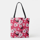 CHERRY BLOSSOM - SAKURA (RED) TOTE BAG (Achterkant)