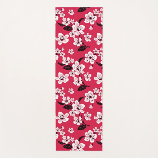 CHERRY BLOSSOM - SAKURA (RED) YOGAMAT (Voorkant)