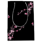 Cherry Blossom, Sakura, roze bloemen, Floral Medium Cadeauzakje (Voorkant)