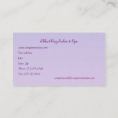 Cherry blossom (Sakura) 's nachts (blauw) Visitekaartje (Achterkant)