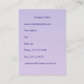 Cherry blossom (Sakura) 's nachts (zwart) Visitekaartje (Achterkant)