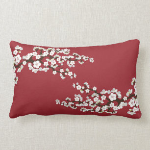 Cherry Blossom Sakura Sierkussen (rood) Kussen