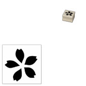 Cherry Blossom Sakura Single Flower 04. Rubberstempel (Gestempeld)