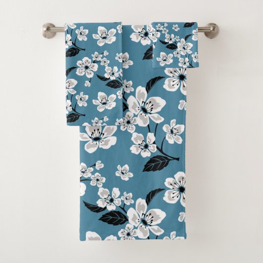 CHERRY BLOSSOM - SAKURA (SMOKY BLUE) BAD HANDDOEK (Insitu)