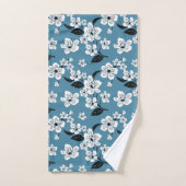 CHERRY BLOSSOM - SAKURA (SMOKY BLUE) BAD HANDDOEK (Handdoek)