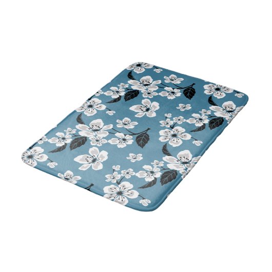 CHERRY BLOSSOM - SAKURA (SMOKY BLUE) BADMAT (Gekanteld)