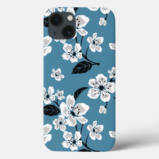 CHERRY BLOSSOM - SAKURA (SMOKY BLUE) Case-Mate iPhone CASE (Achterkant)