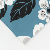 CHERRY BLOSSOM - SAKURA (SMOKY BLUE) FLEECE DEKEN (Hoek)