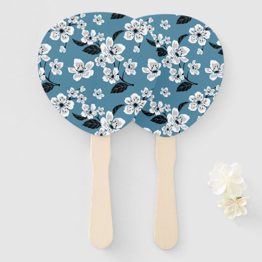 CHERRY BLOSSOM - SAKURA (SMOKY BLUE) HANDWAAIER (Voorkant en achterkant)