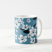CHERRY BLOSSOM - SAKURA (SMOKY BLUE) KOFFIEMOK (Voorkant rechts)