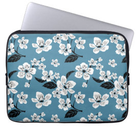 CHERRY BLOSSOM - SAKURA (SMOKY BLUE) LAPTOP SLEEVE