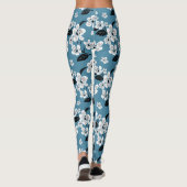 CHERRY BLOSSOM - SAKURA (SMOKY BLUE) LEGGINGS (Achterkant)