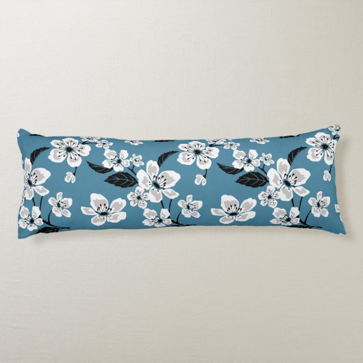 CHERRY BLOSSOM - SAKURA (SMOKY BLUE) LICHAAMSKUSSEN (Achterkant)