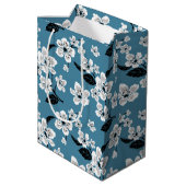 CHERRY BLOSSOM - SAKURA (SMOKY BLUE) MEDIUM CADEAUZAKJE (Achterkant Gekanteld)