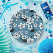 CHERRY BLOSSOM - SAKURA (SMOKY BLUE) PAPIEREN BORDJE (Feest)