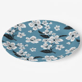 CHERRY BLOSSOM - SAKURA (SMOKY BLUE) PAPIEREN BORDJE (Gekanteld)