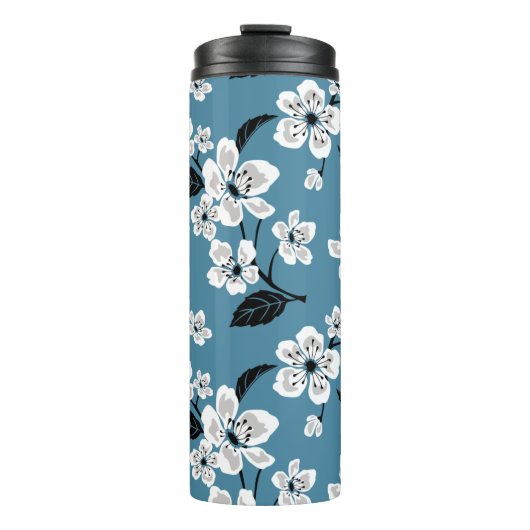 CHERRY BLOSSOM - SAKURA (SMOKY BLUE) THERMOSBEKER (Voorkant)
